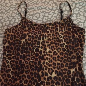 Leopard print cami w built in bra
